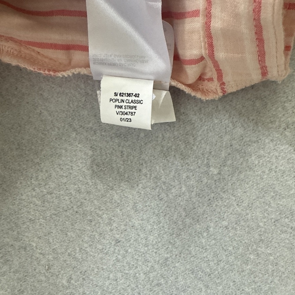Old Navy Bralette Top Women's XL Cross-Front Poplin Smocked Striped Pink NEW - Picture 10 of 10